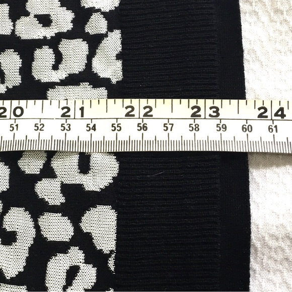 INC INTERNATIONAL CONCEPTS BLACK LEOPARD ANIMAL PRINT WOMENS SWEATER SHIRT SZ: L - Picture 7 of 10